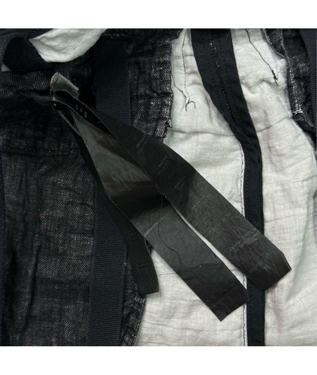 BORIS BIDJAN Черные хлопковые шорты, фото 8