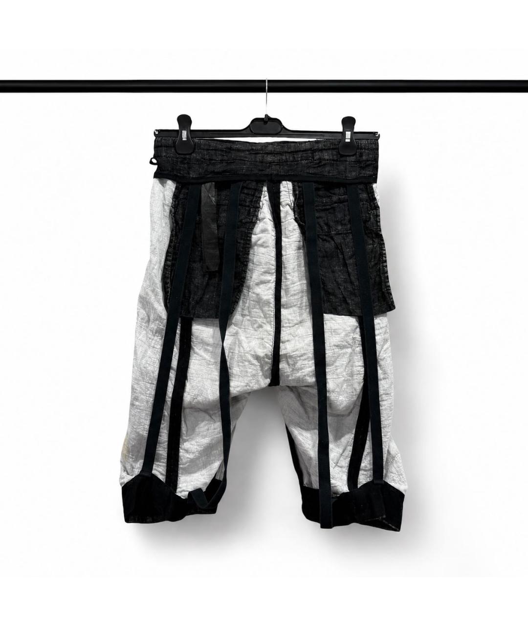 BORIS BIDJAN Черные хлопковые шорты, фото 4