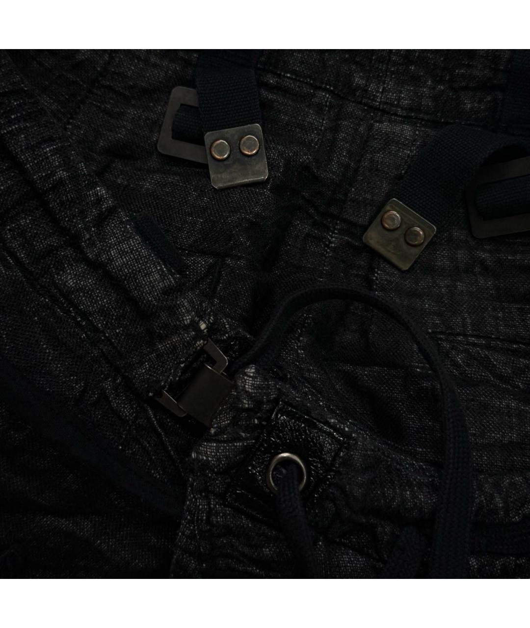 BORIS BIDJAN Черные хлопковые шорты, фото 7