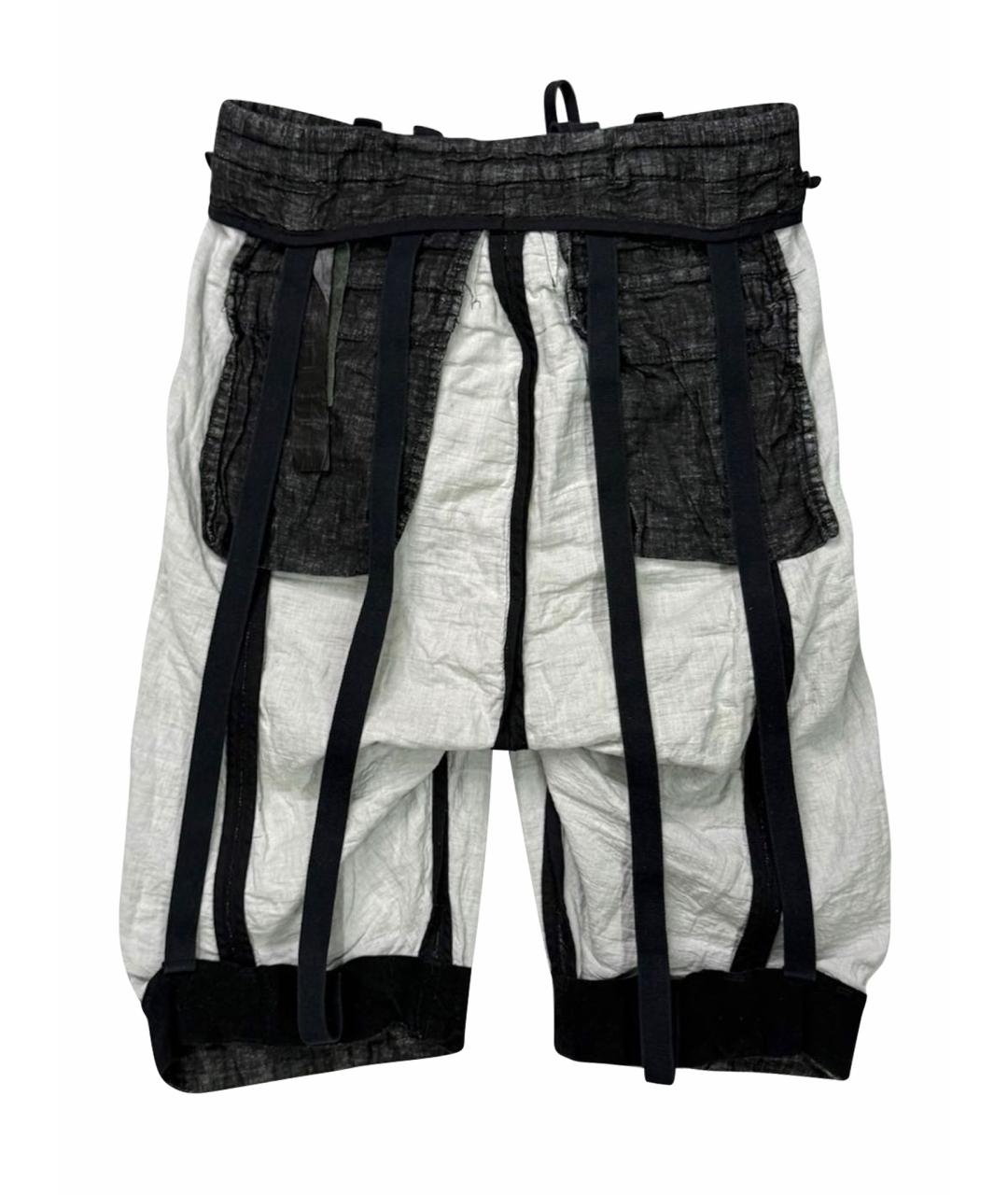 BORIS BIDJAN Черные хлопковые шорты, фото 1