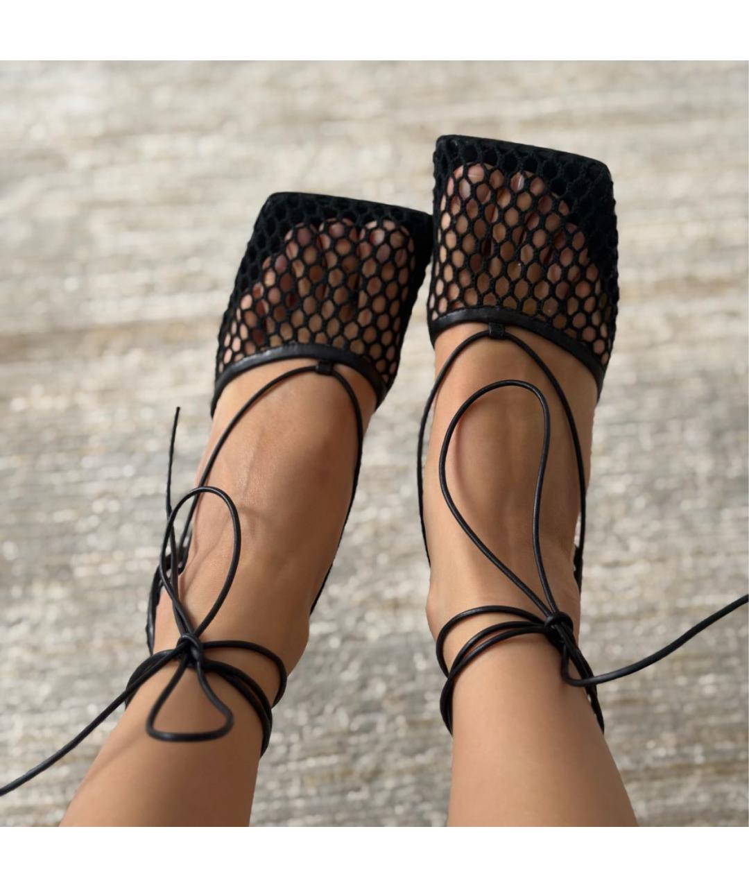 BOTTEGA VENETA Черные текстильные туфли, фото 7