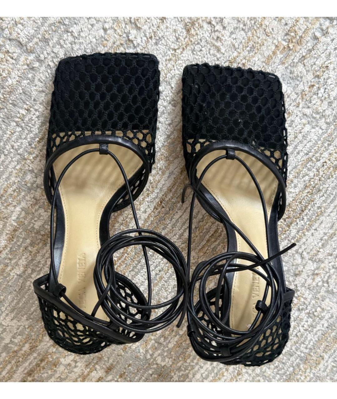BOTTEGA VENETA Черные текстильные туфли, фото 3