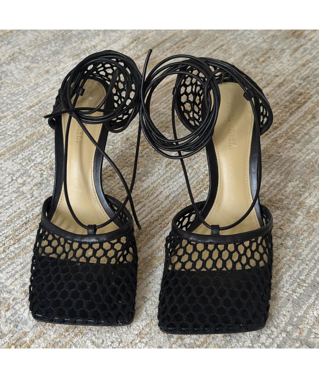 BOTTEGA VENETA Черные текстильные туфли, фото 2
