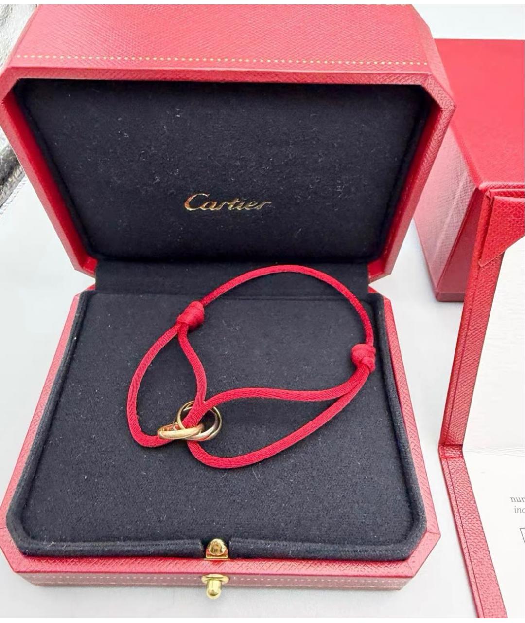 CARTIER Красный браслет из белого золота, фото 2