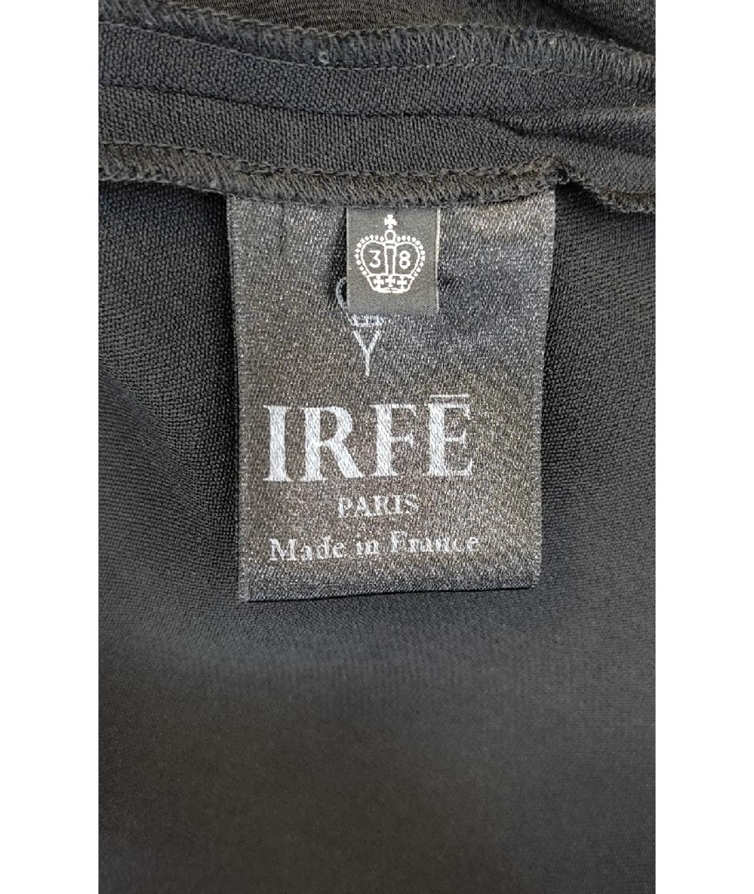 IRFE Черная вискозная юбка мини, фото 6