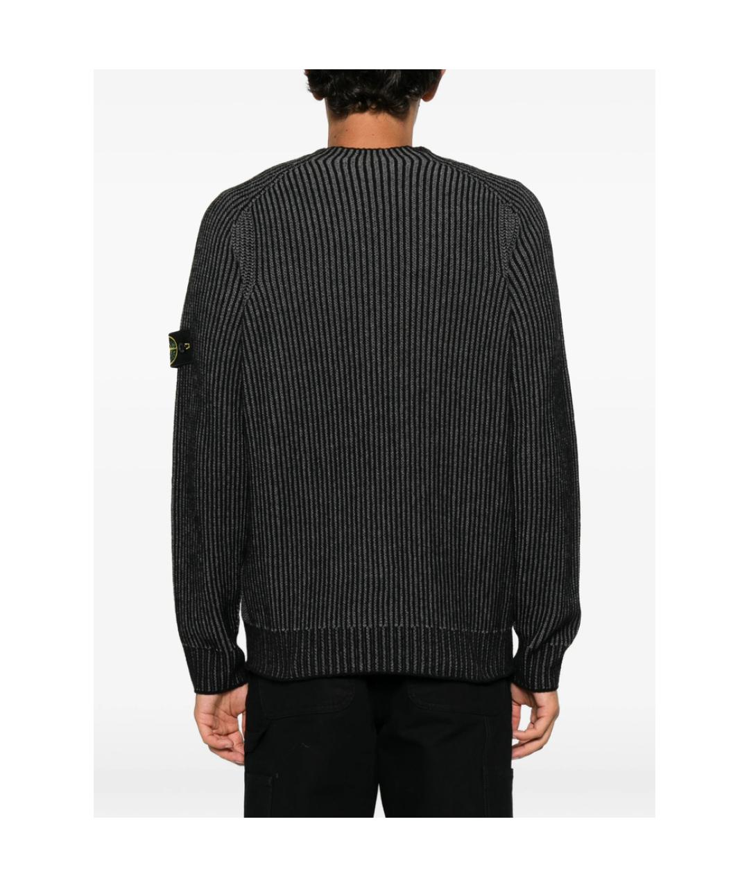 STONE ISLAND Черный джемпер / свитер, фото 4