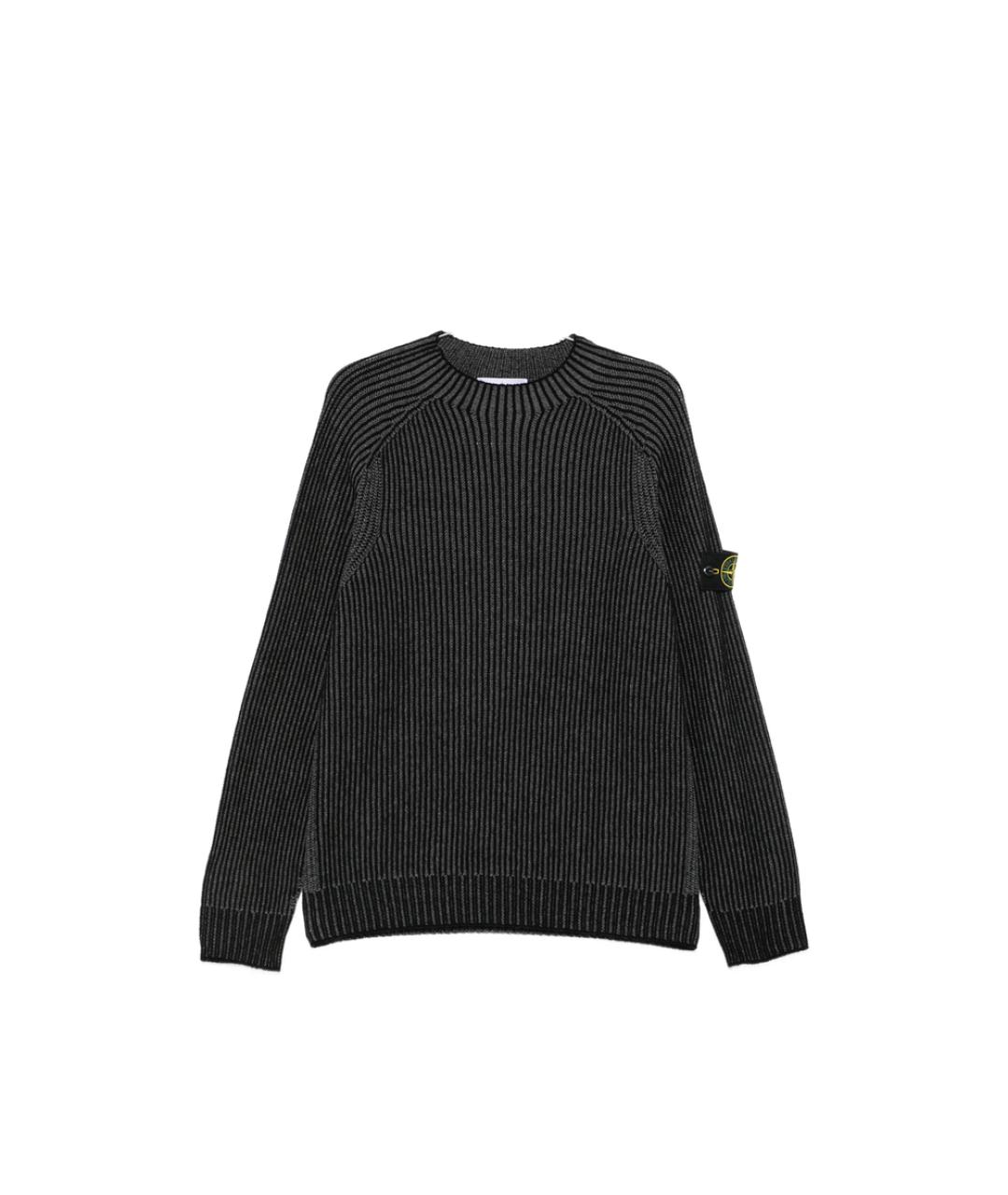 STONE ISLAND Черный джемпер / свитер, фото 1