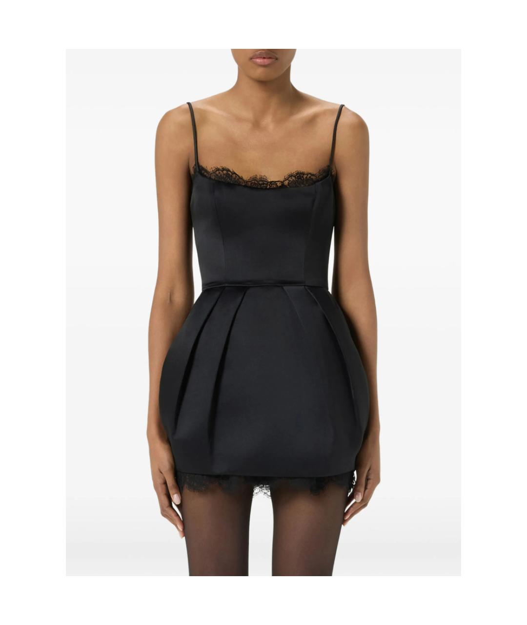 BLUMARINE Черное полиэстеровое коктейльное платье, фото 4