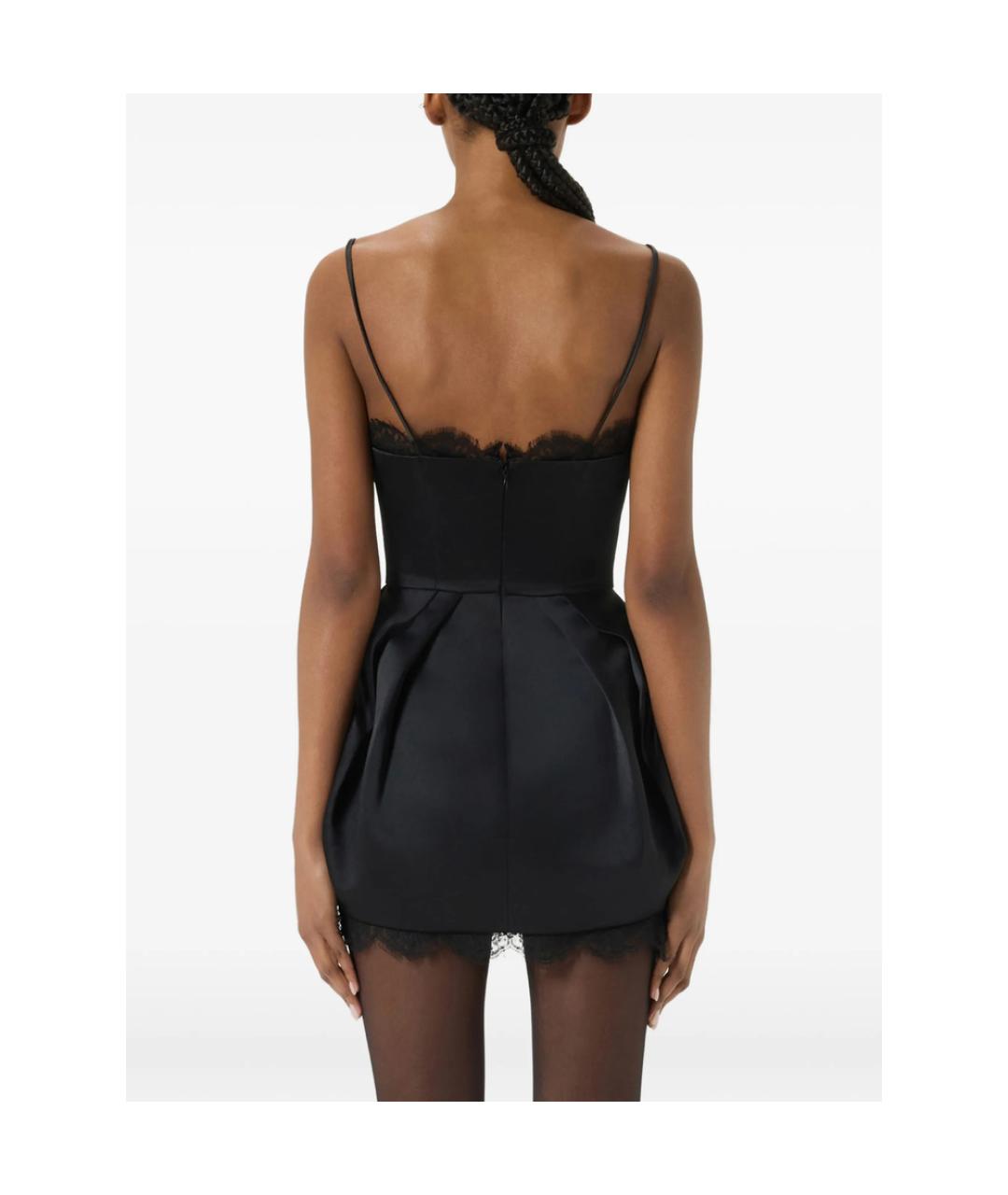 BLUMARINE Черное полиэстеровое коктейльное платье, фото 3
