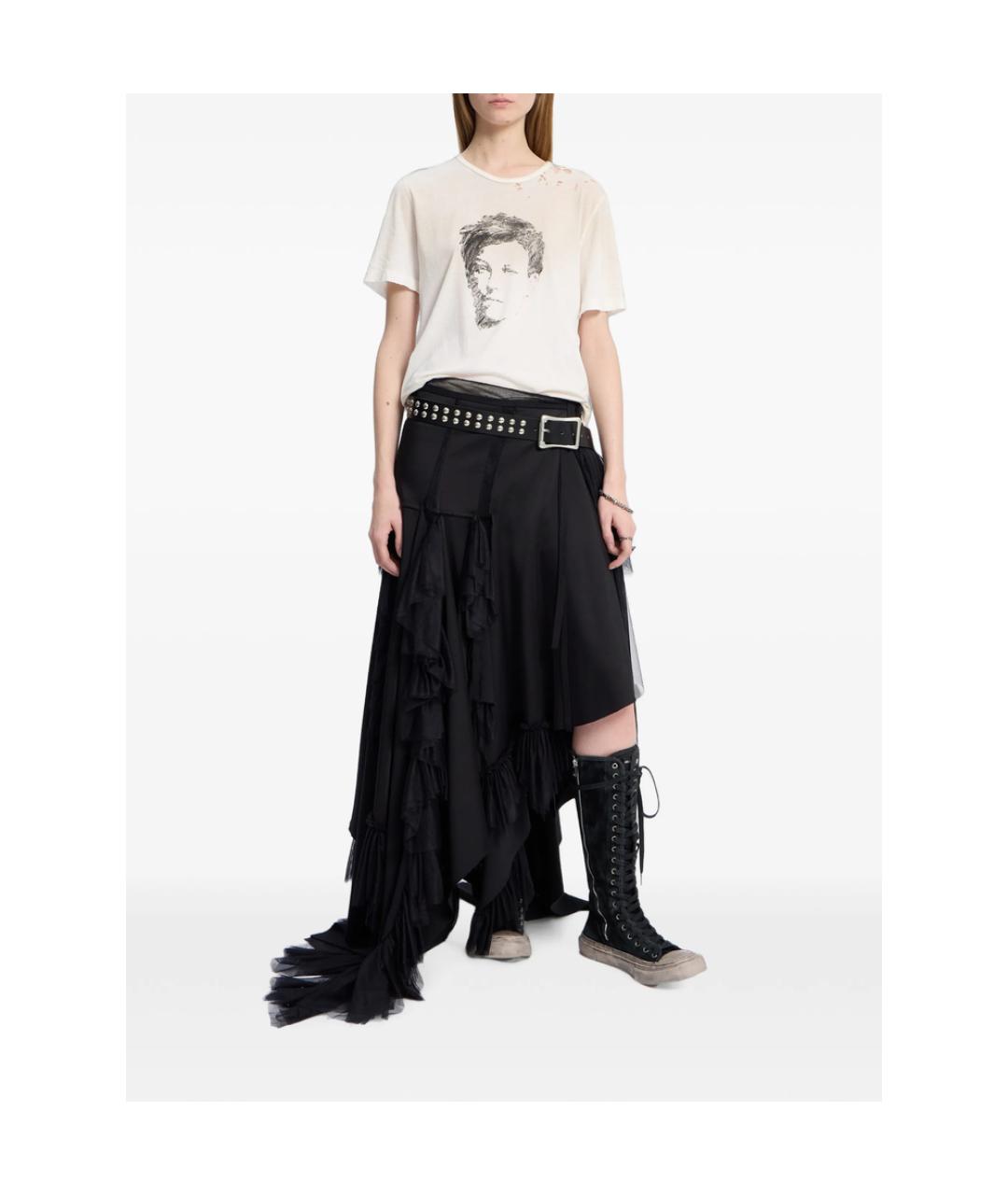 ANN DEMEULEMEESTER Бежевая футболка, фото 2