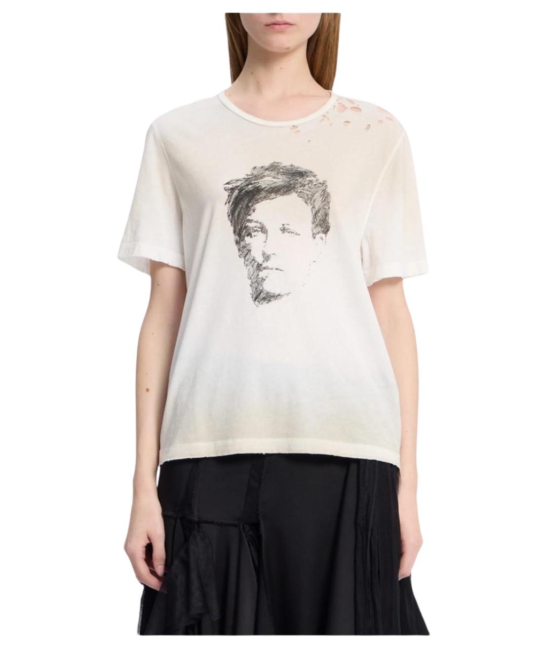 ANN DEMEULEMEESTER Бежевая футболка, фото 1