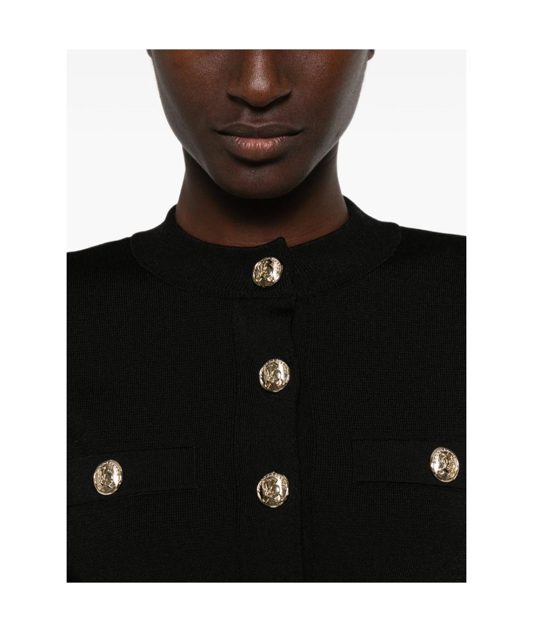BALMAIN Черный вискозный кардиган, фото 2