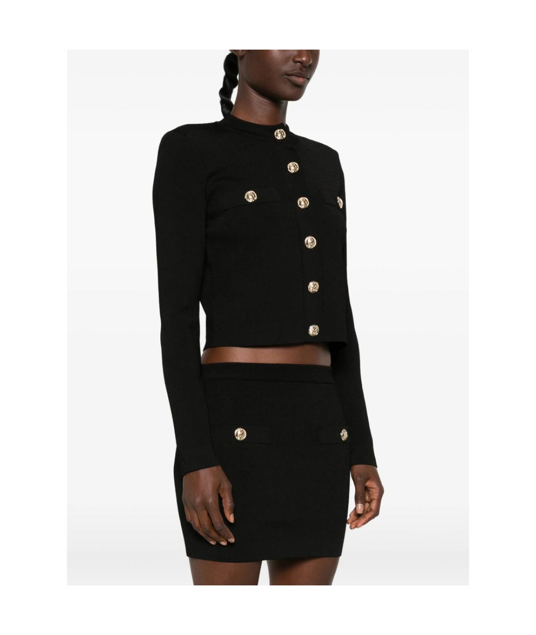 BALMAIN Черный вискозный кардиган, фото 4