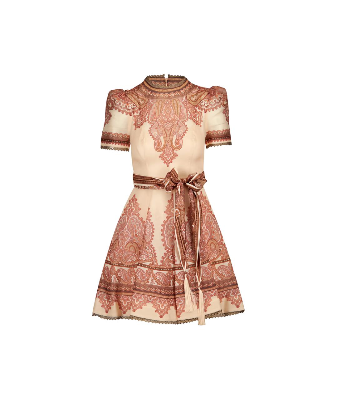 ZIMMERMANN Бежевое платье, фото 1