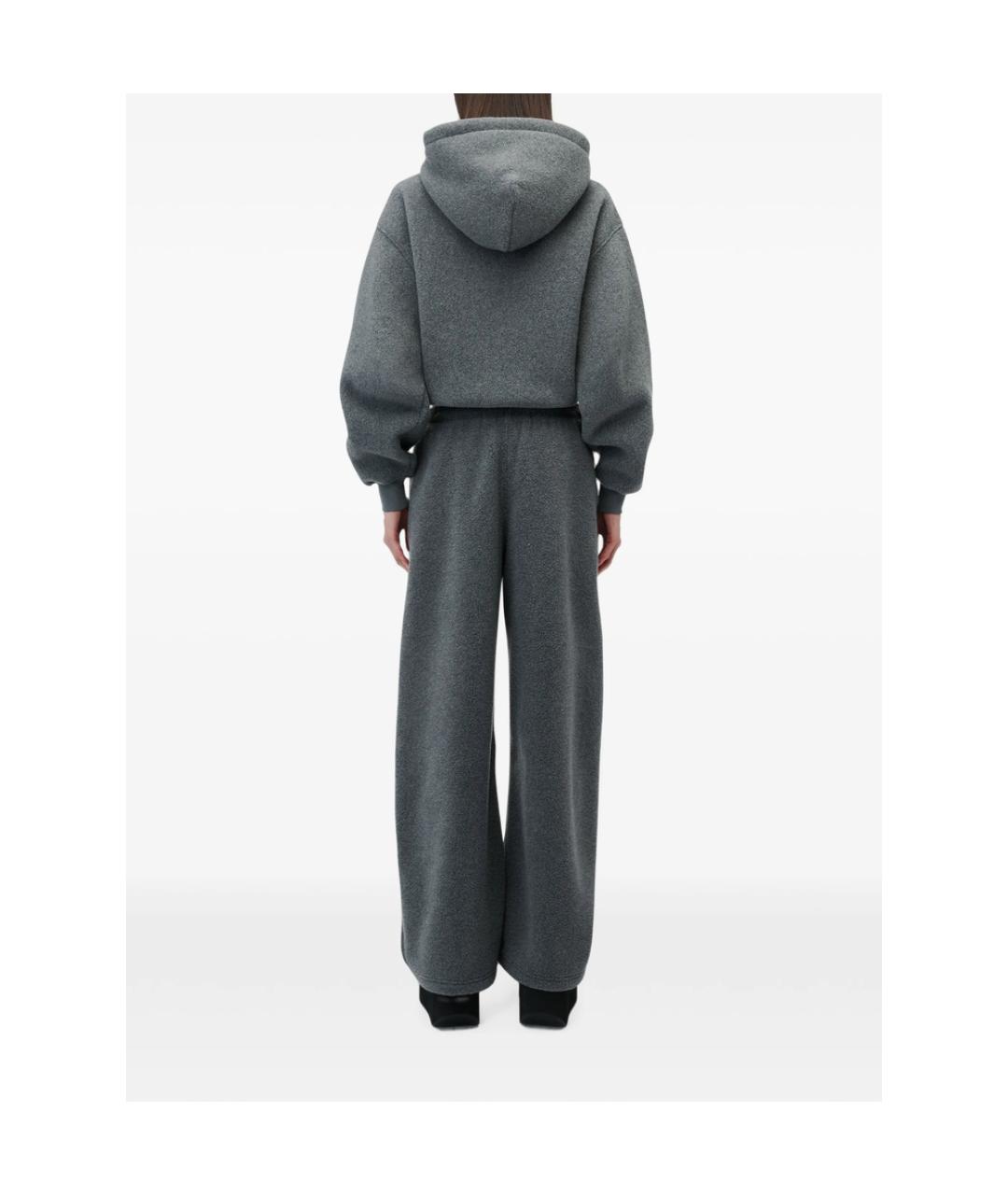 ALEXANDER WANG Серые хлопковые спортивные брюки и шорты, фото 2