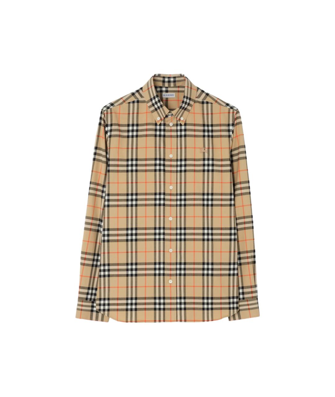 BURBERRY Мульти хлопковая кэжуал рубашка, фото 1