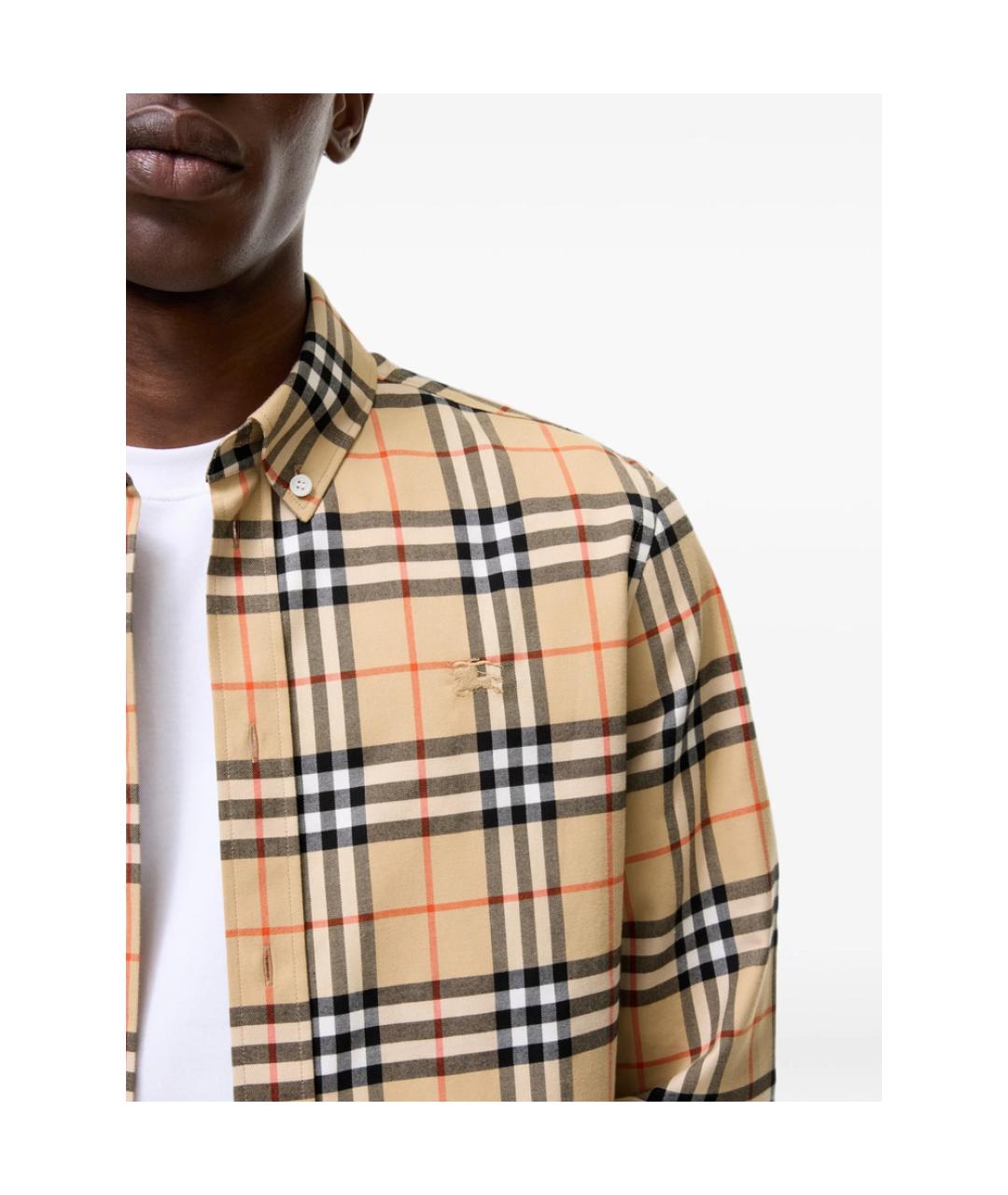 BURBERRY Мульти хлопковая кэжуал рубашка, фото 2