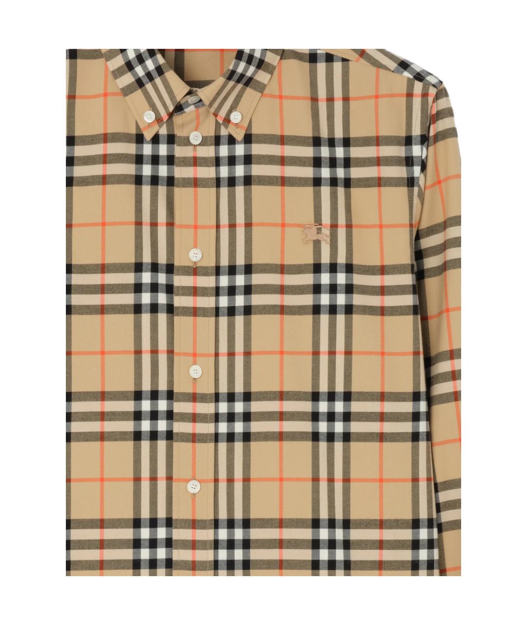 BURBERRY Мульти хлопковая кэжуал рубашка, фото 3