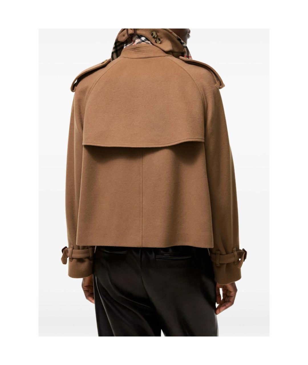 BURBERRY Коричневая кожаная куртка, фото 3