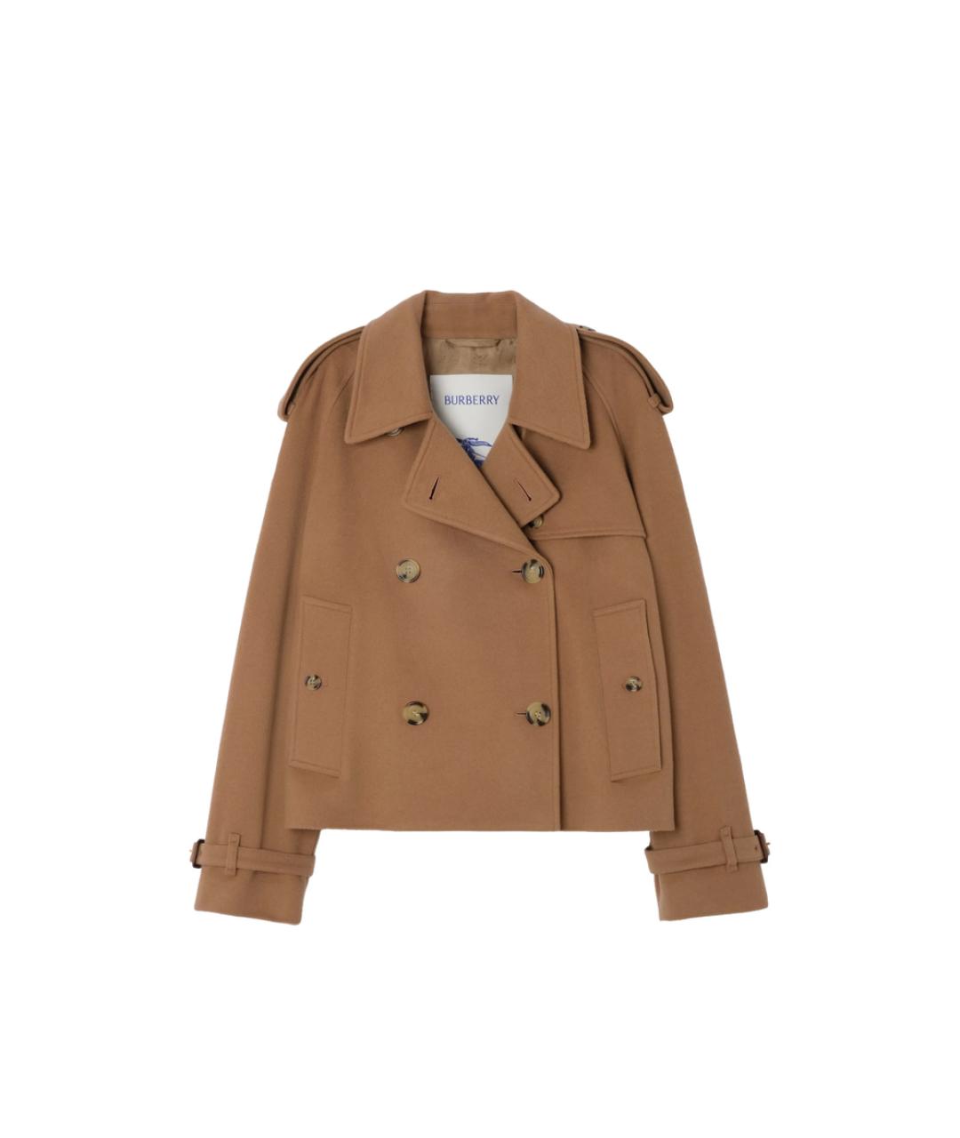 BURBERRY Коричневая кожаная куртка, фото 1