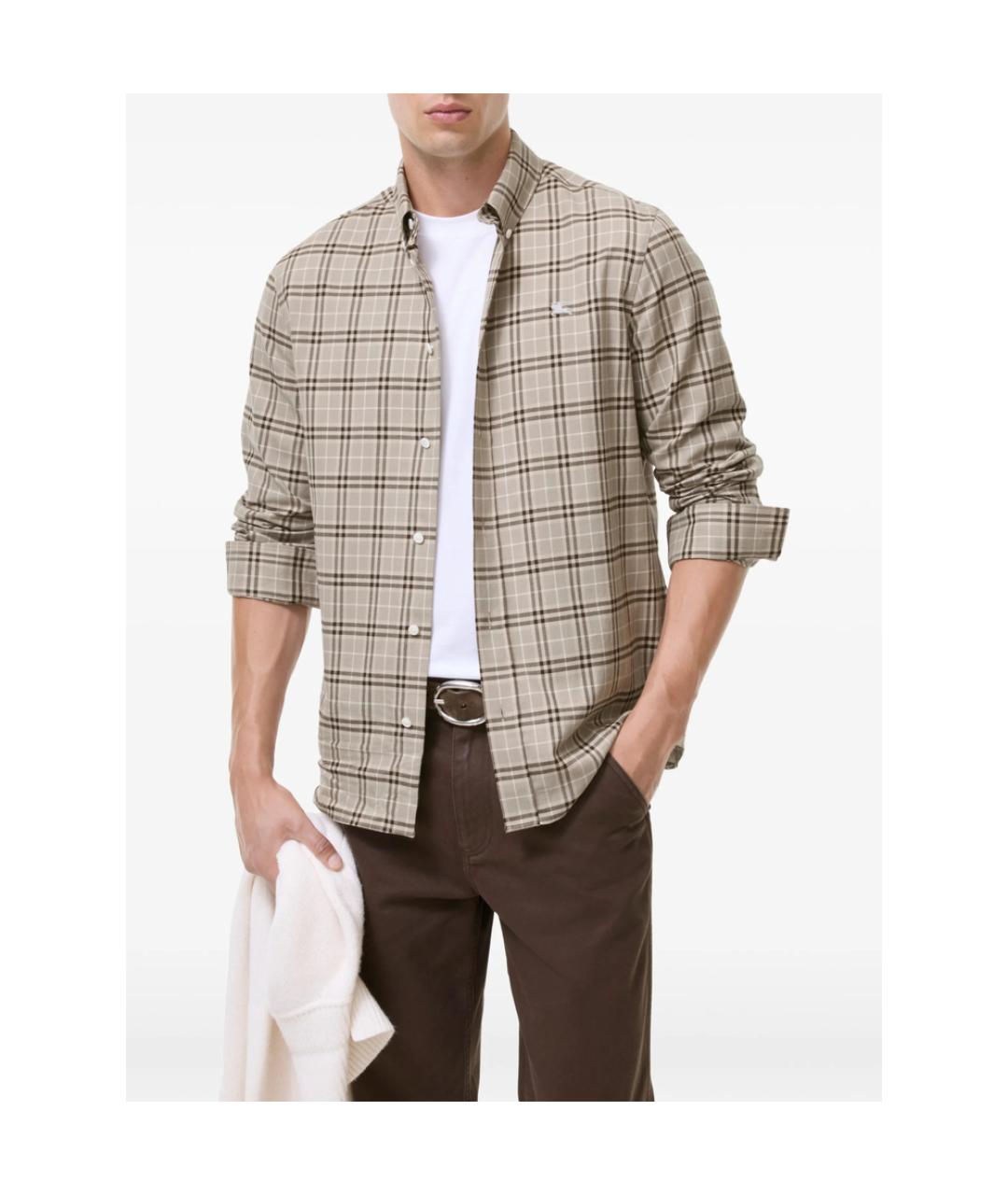 BURBERRY Мульти хлопковая кэжуал рубашка, фото 3