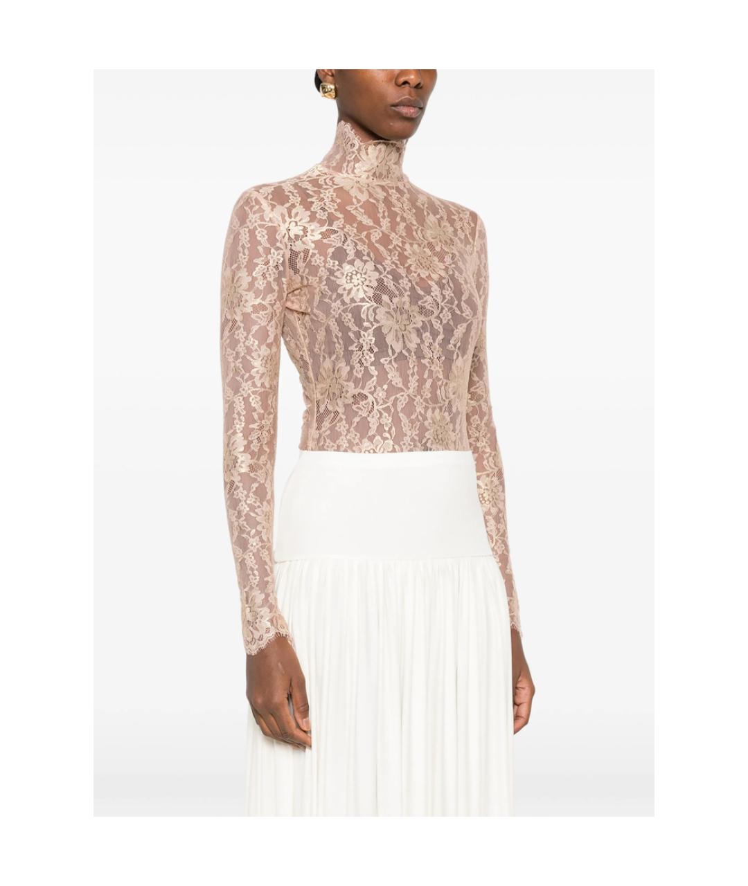 VALENTINO Бежевое хлопковое боди, фото 5