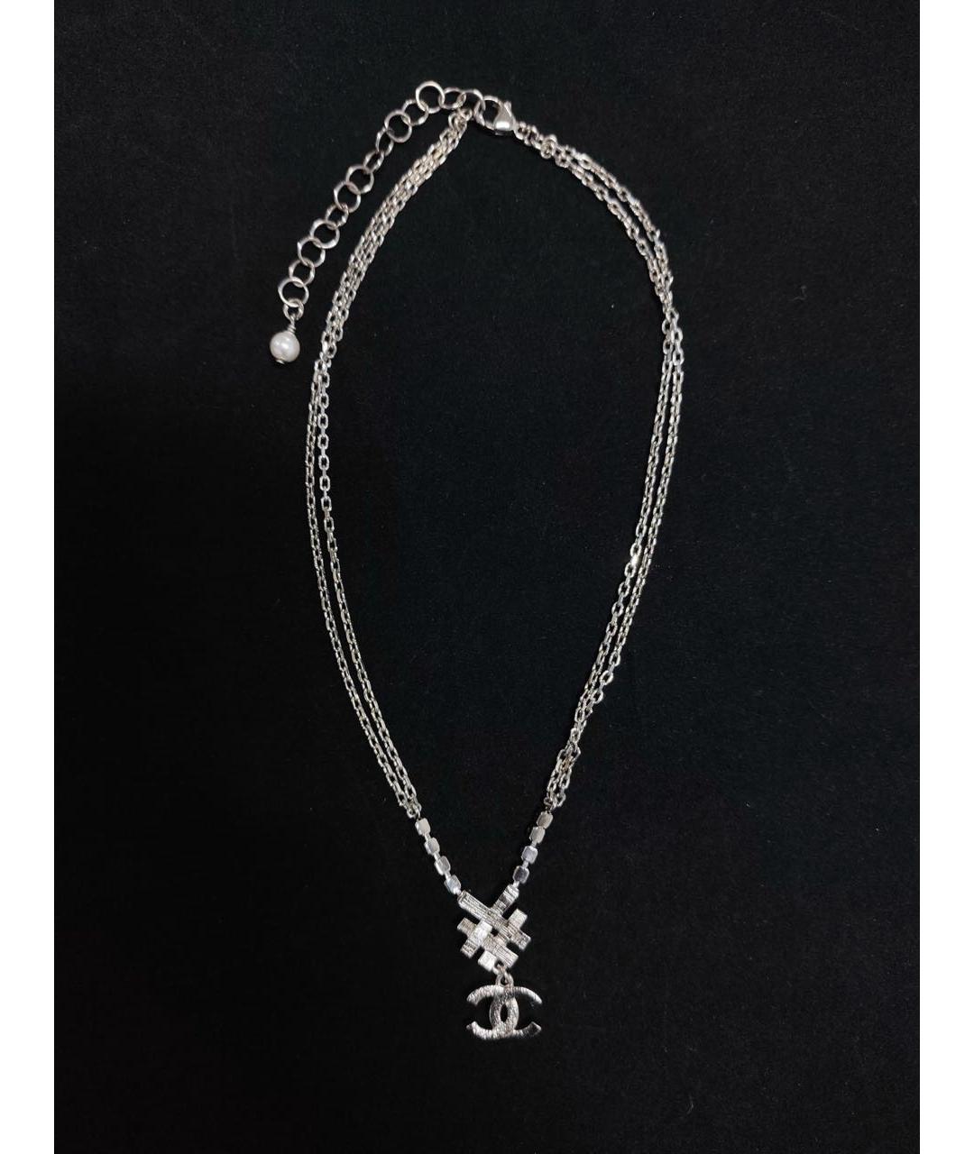 CHANEL Серебряное колье, фото 6