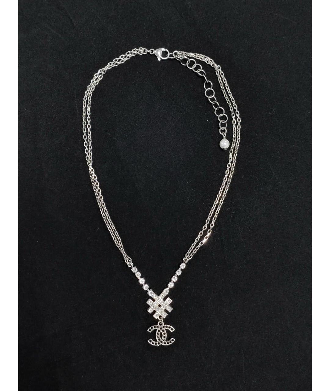 CHANEL Серебряное колье, фото 5