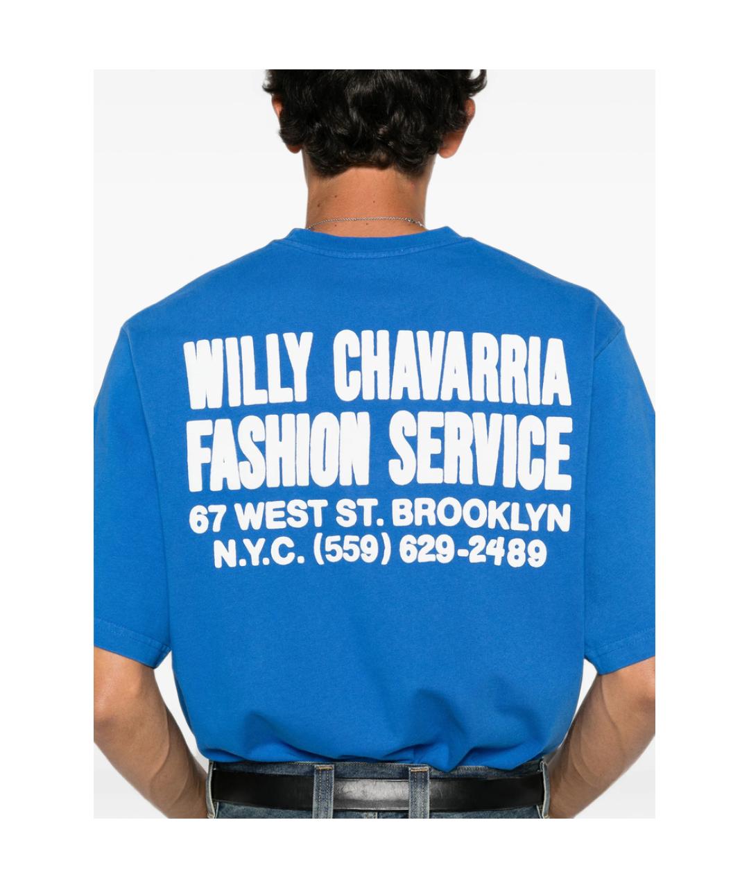 WILLY CHAVARRIA Синяя футболка, фото 3