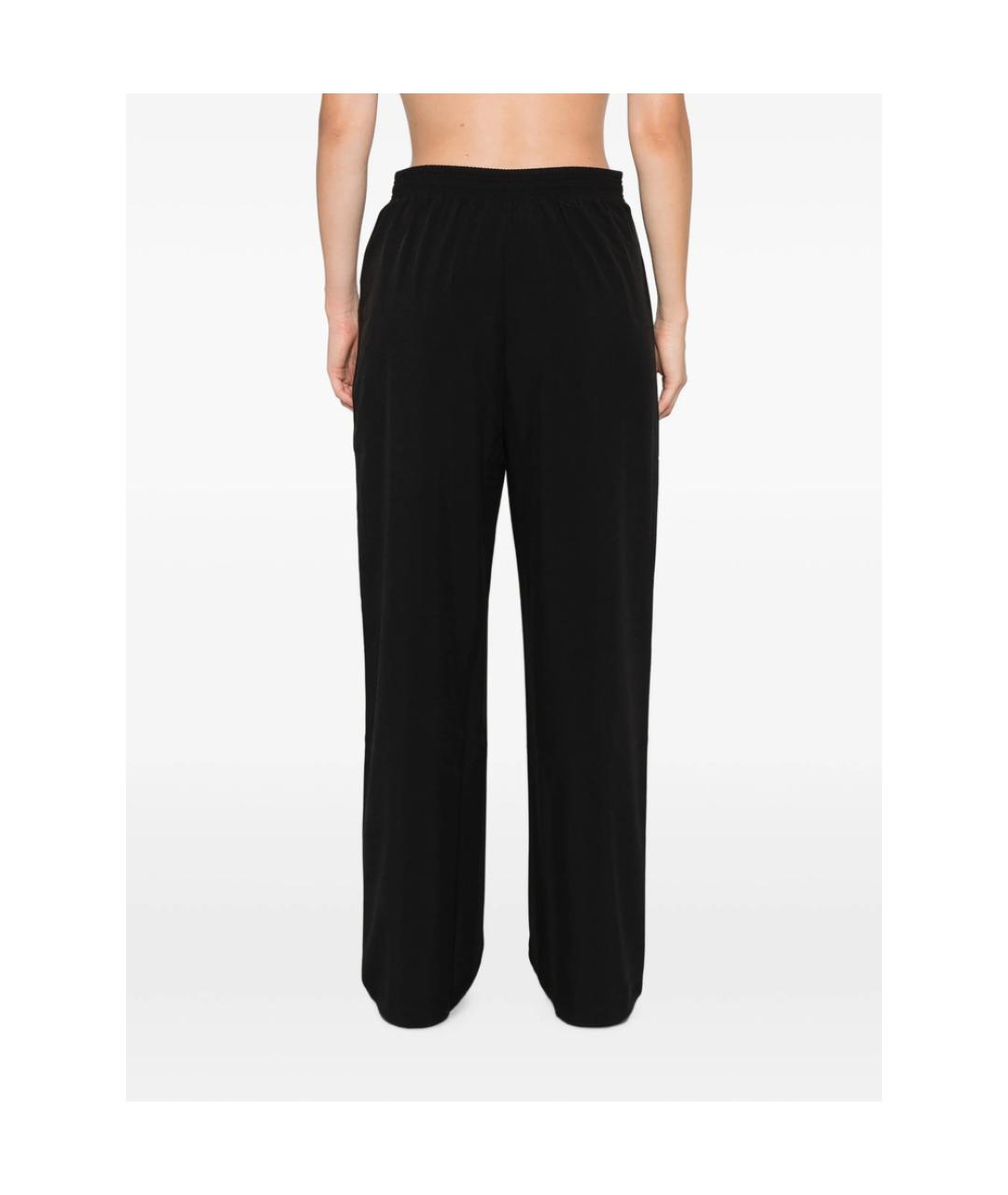 CALVIN KLEIN Черные полиэстеровые прямые брюки, фото 4