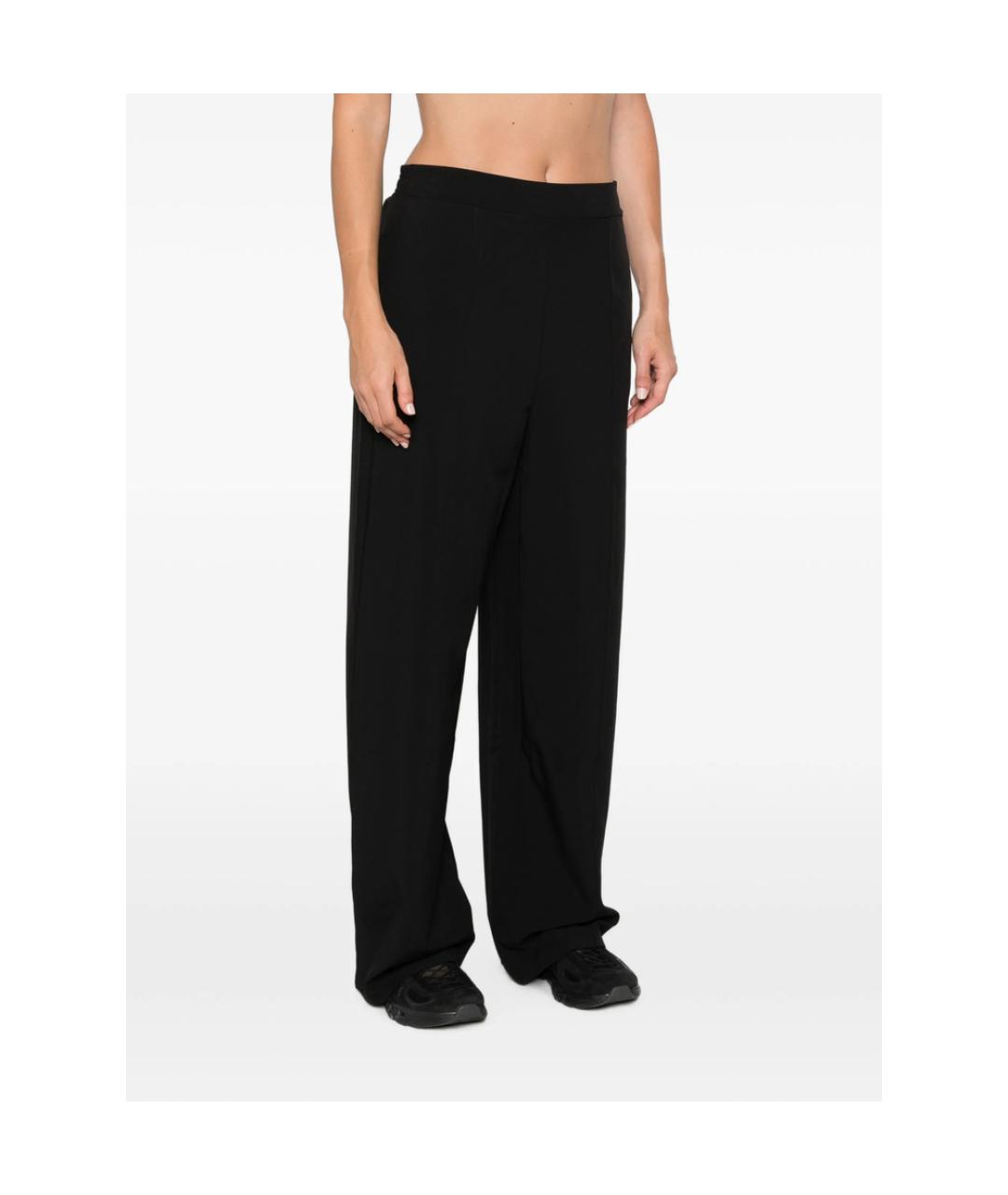 CALVIN KLEIN Черные полиэстеровые прямые брюки, фото 5