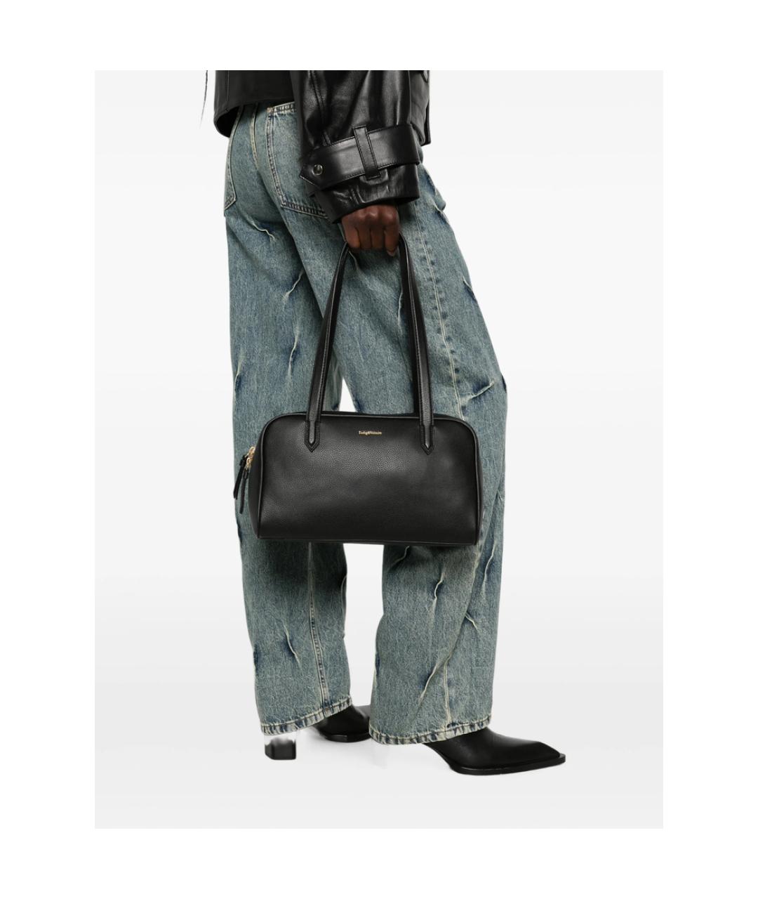 ZADIG & VOLTAIRE Черная кожаная сумка через плечо, фото 4