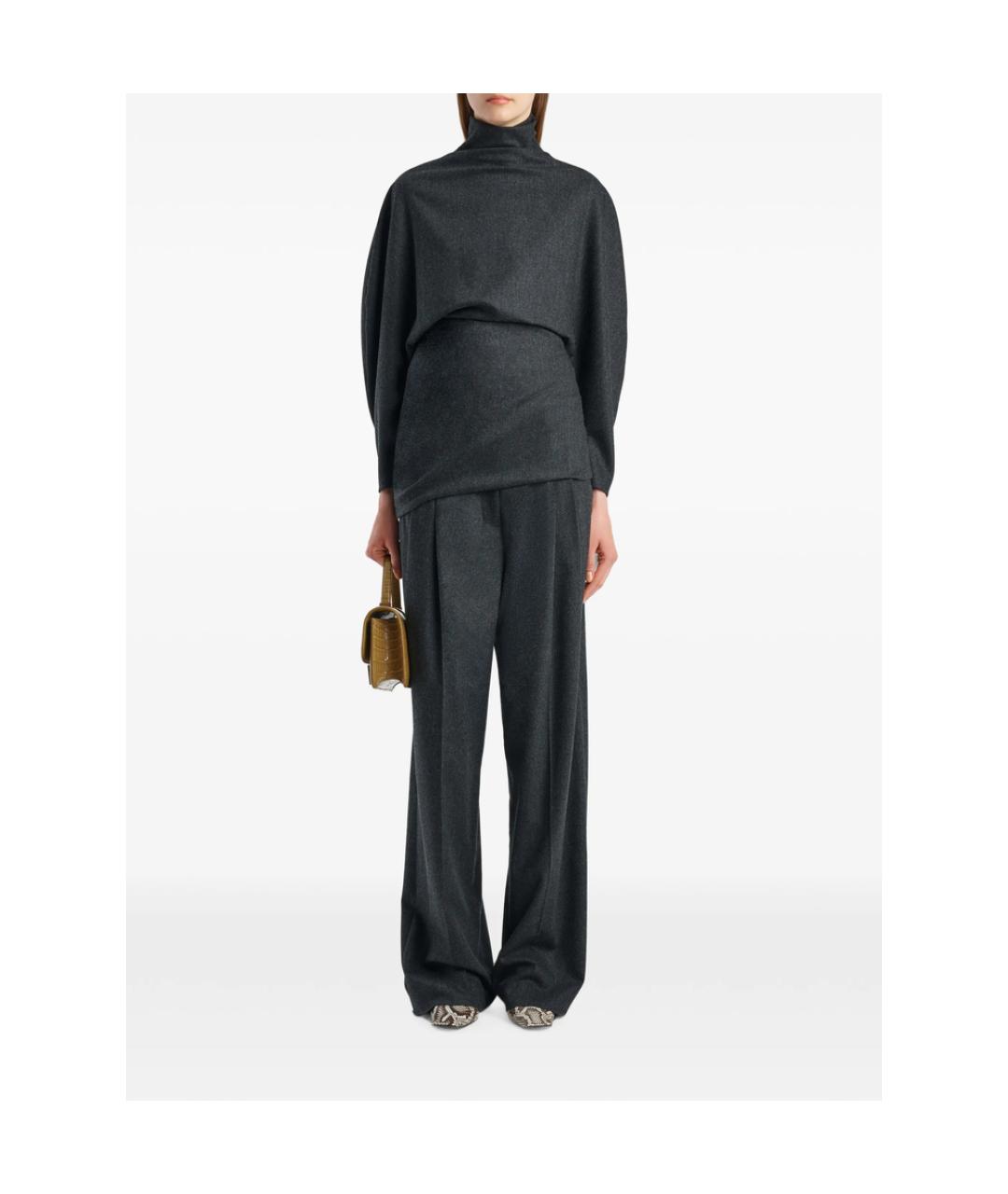 KHAITE Серая кашемировая водолазка, фото 4