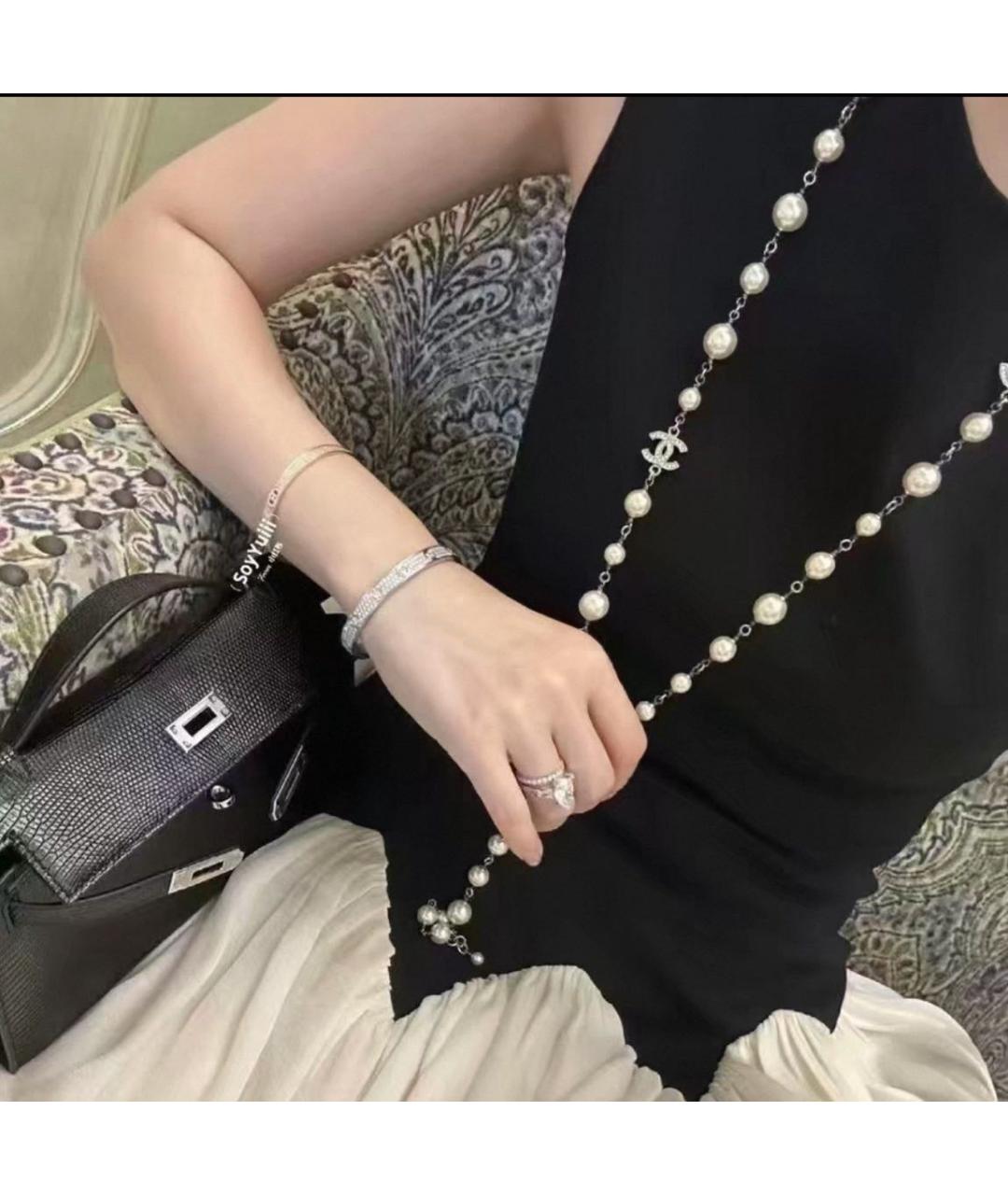 CHANEL Бежевое колье, фото 5