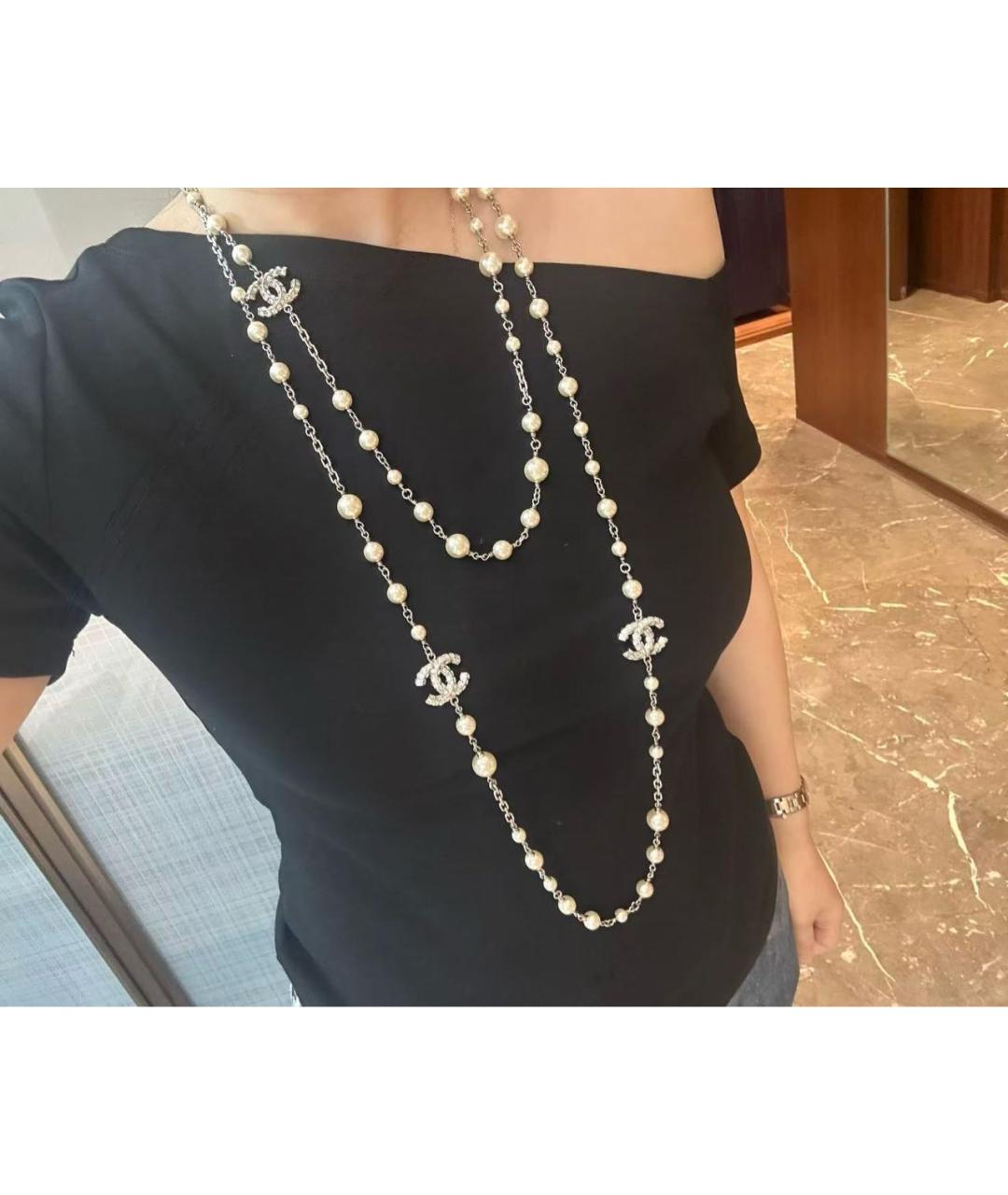 CHANEL Бежевое колье, фото 7