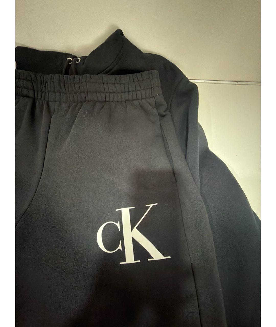 CALVIN KLEIN Черный хлопковый спортивный костюм, фото 5
