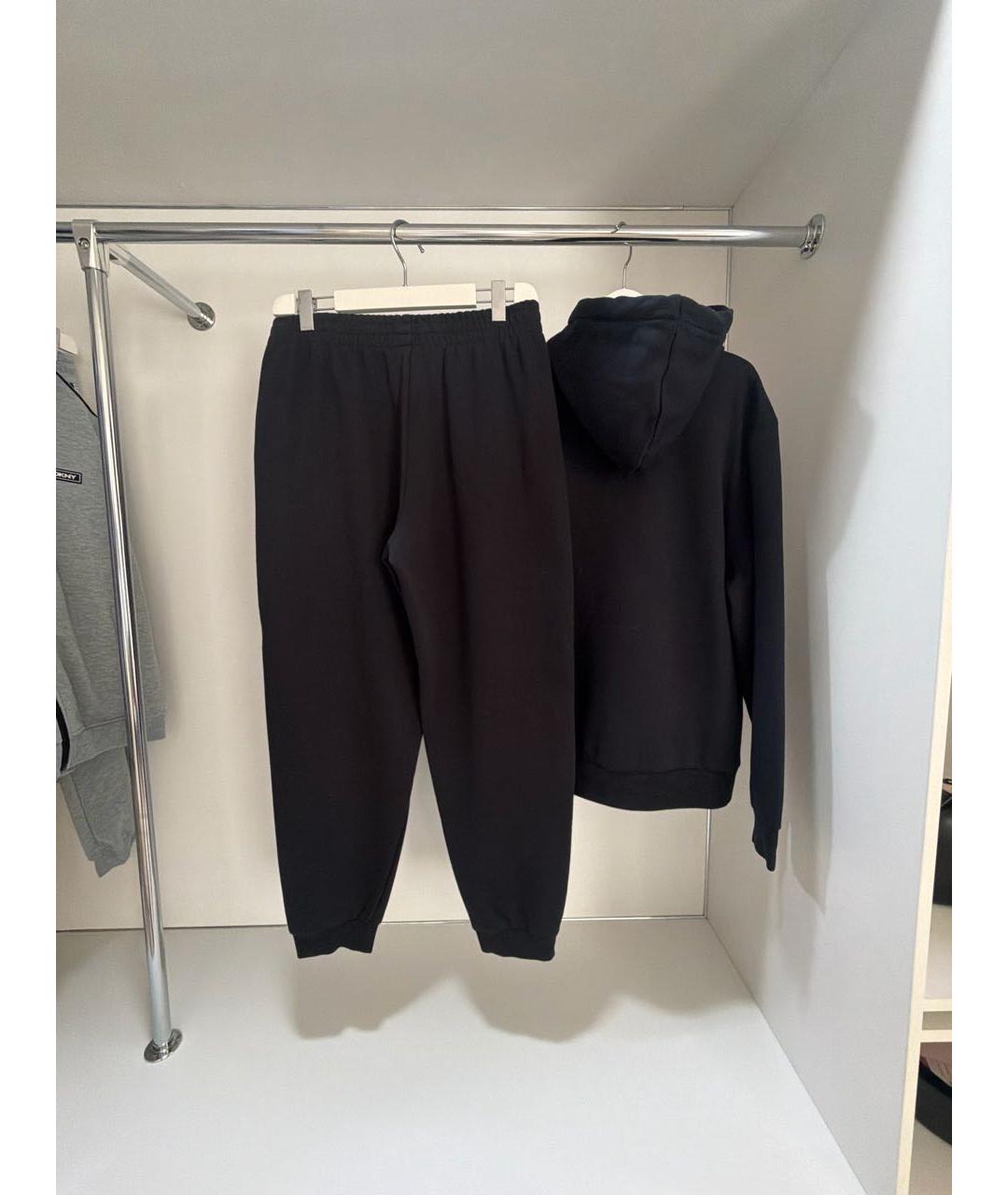 CALVIN KLEIN Черный хлопковый спортивный костюм, фото 2