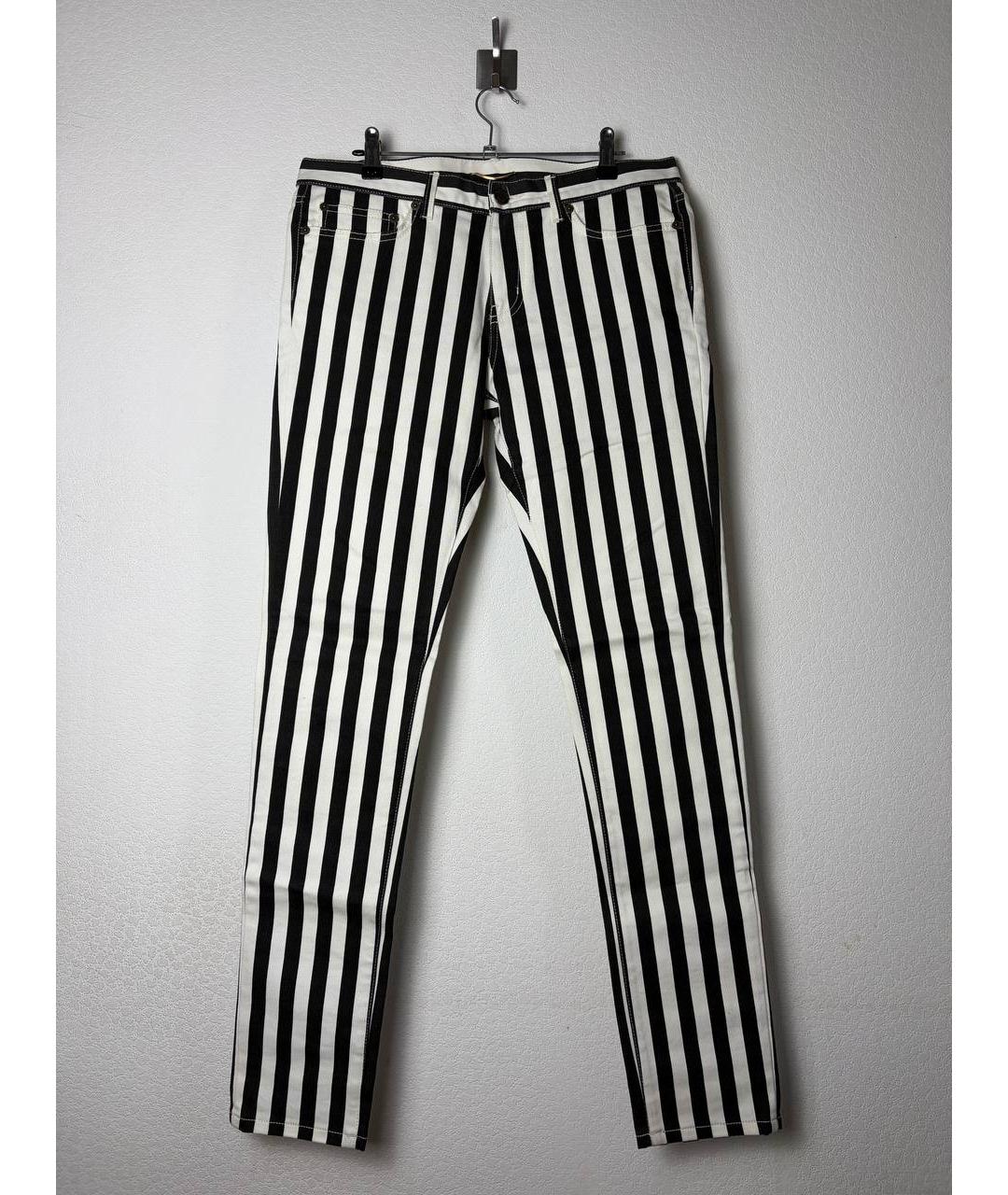 SAINT LAURENT Белые хлопковые джинсы скинни, фото 7