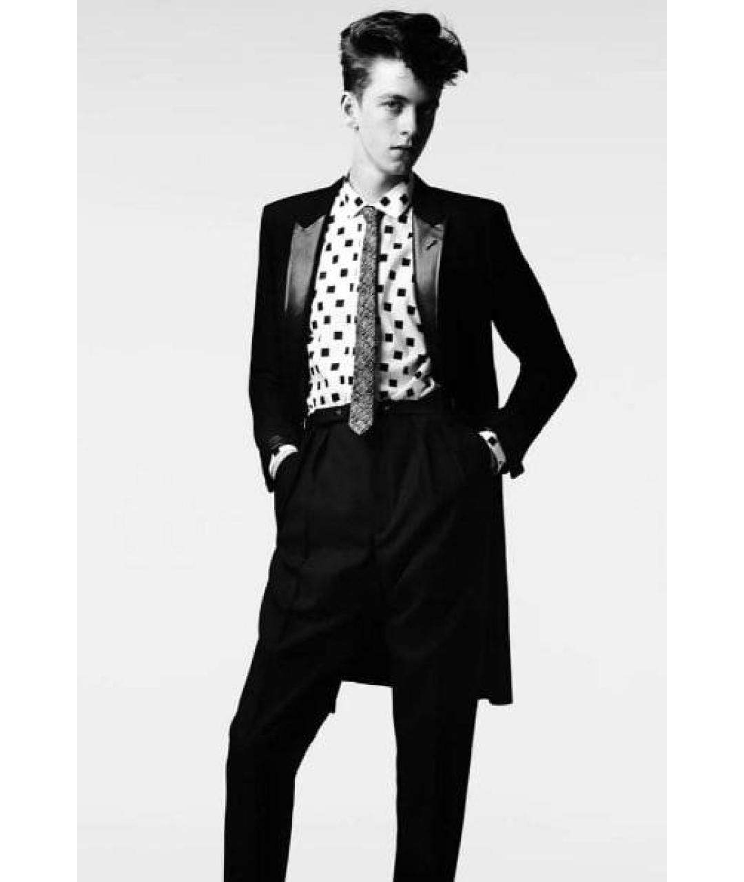 SAINT LAURENT Белая хлопковая кэжуал рубашка, фото 3