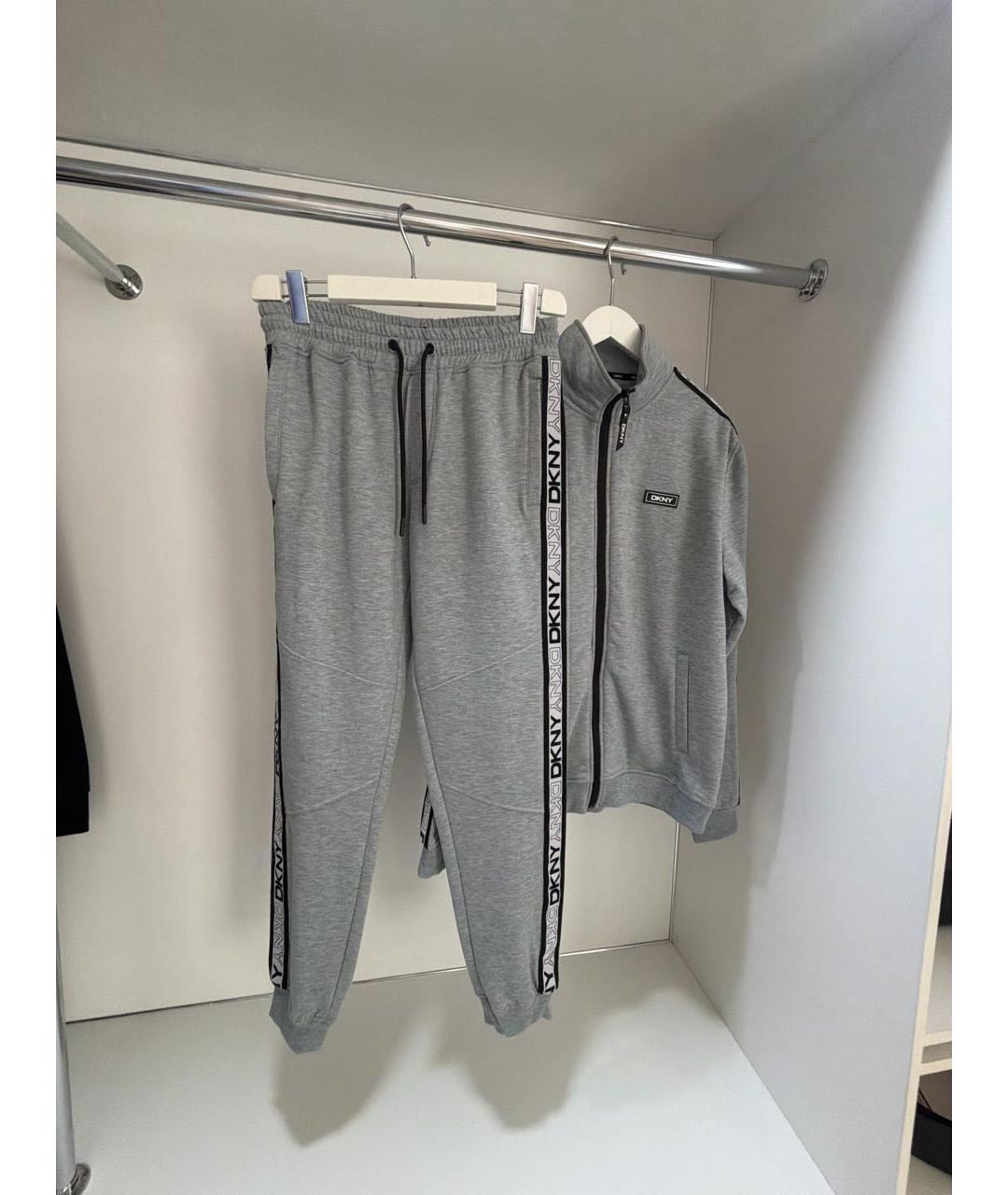 DKNY Серый хлопковый спортивный костюм, фото 6