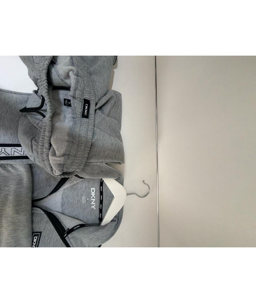 DKNY Серый хлопковый спортивный костюм, фото 3