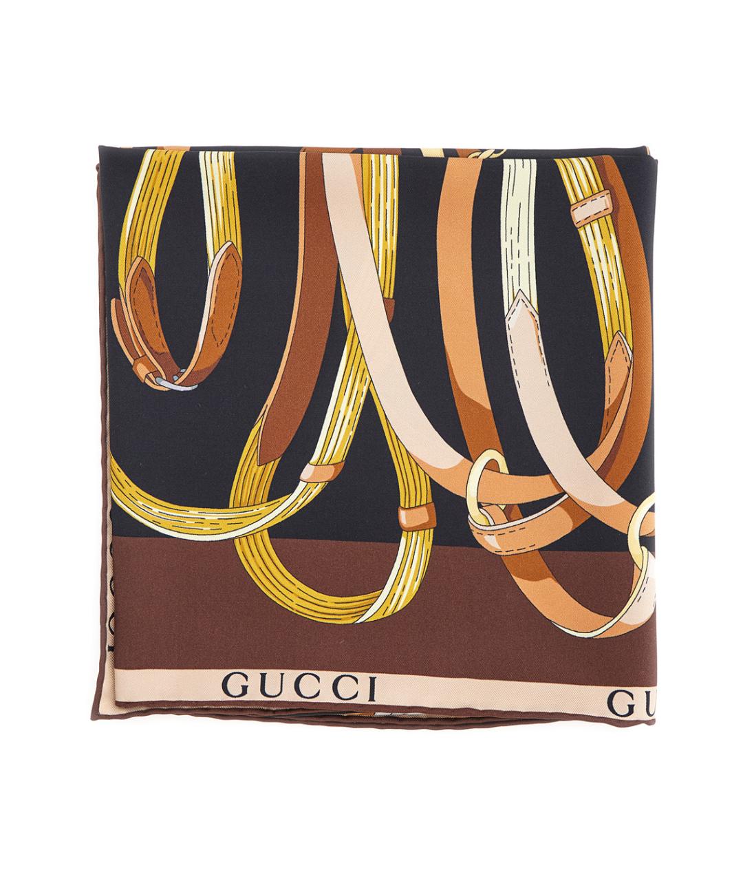 GUCCI Мульти шелковый платок, фото 1