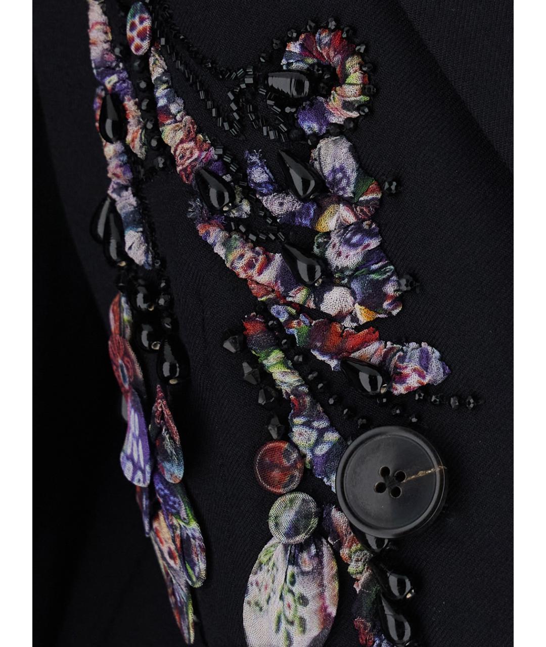 DRIES VAN NOTEN Черный шерстяной жакет/пиджак, фото 3