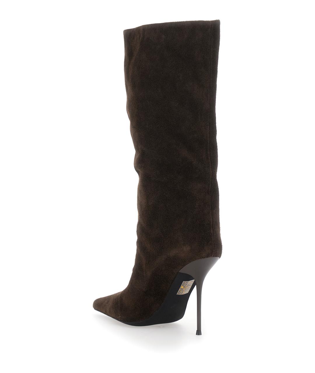 JEFFREY CAMPBELL Коричневые замшевые сапоги, фото 3