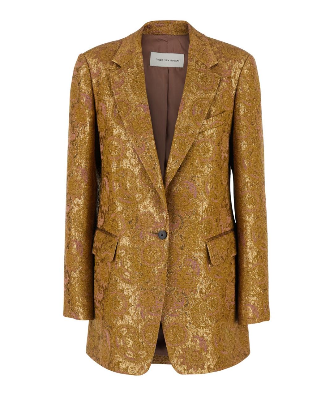 DRIES VAN NOTEN Мульти полиэстеровый жакет/пиджак, фото 1