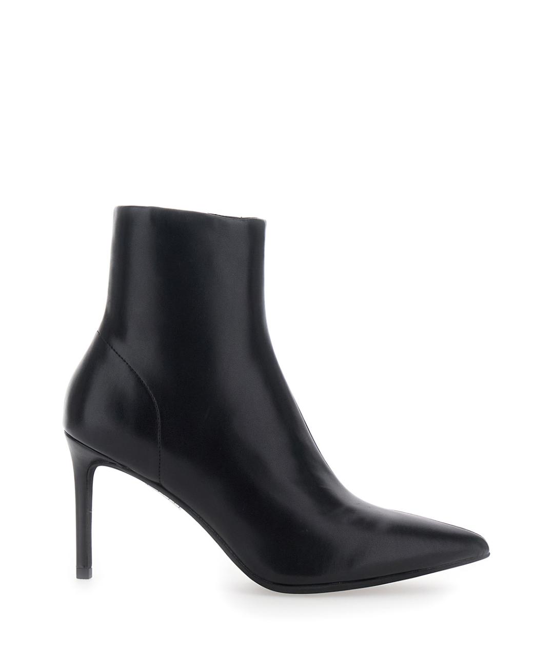 JEFFREY CAMPBELL Черные кожаные ботильоны, фото 1