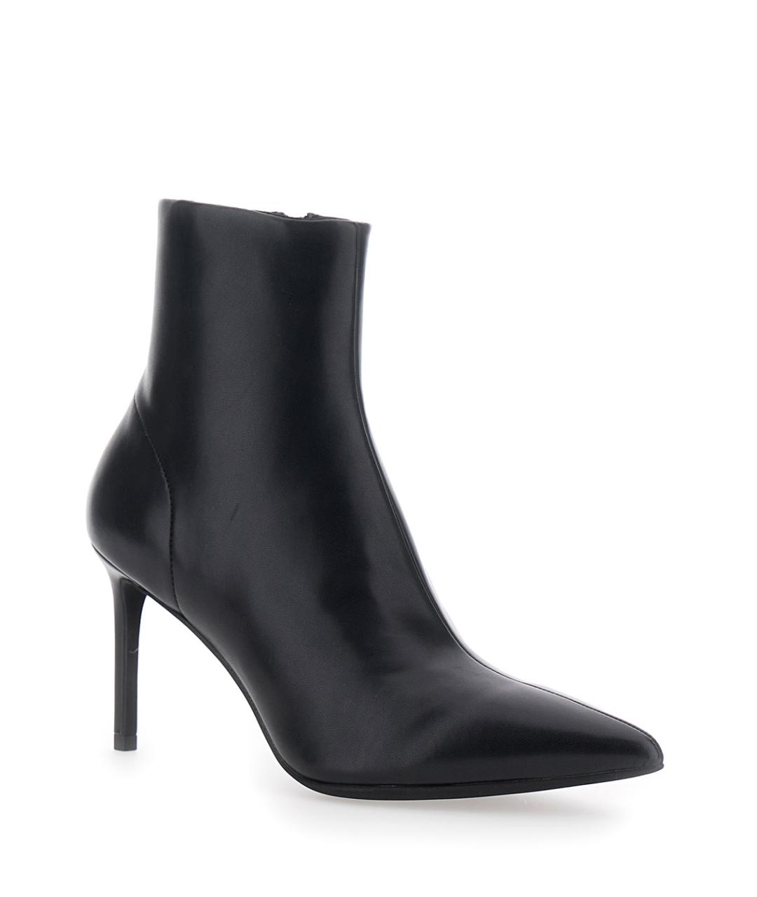 JEFFREY CAMPBELL Черные кожаные ботильоны, фото 2