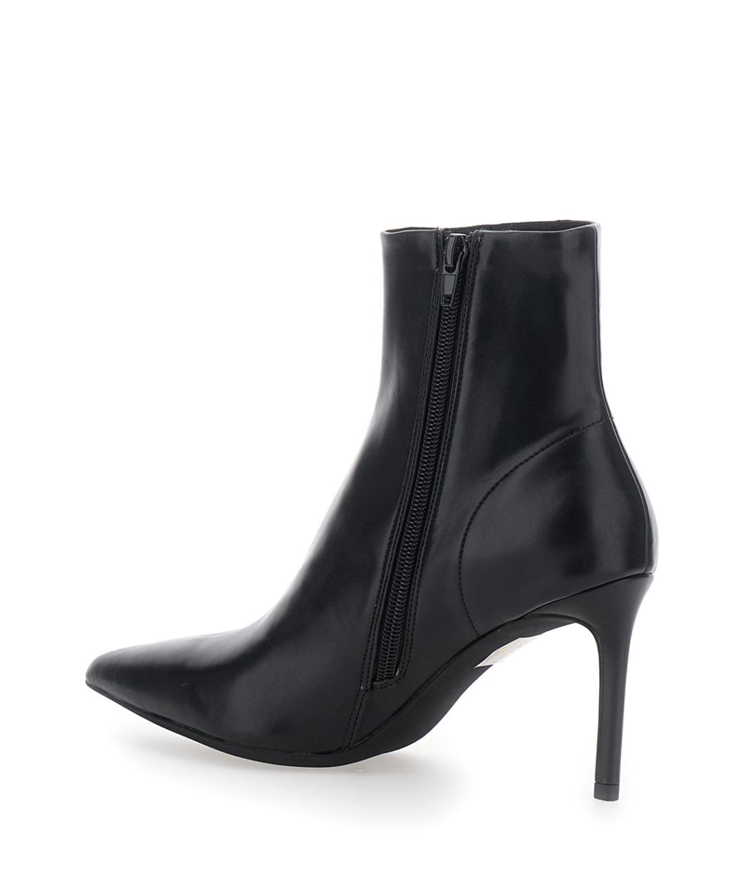 JEFFREY CAMPBELL Черные кожаные ботильоны, фото 3