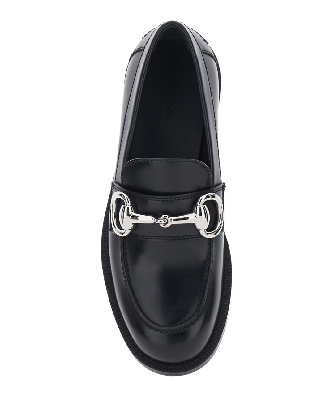 GUCCI Черные лоферы, фото 4