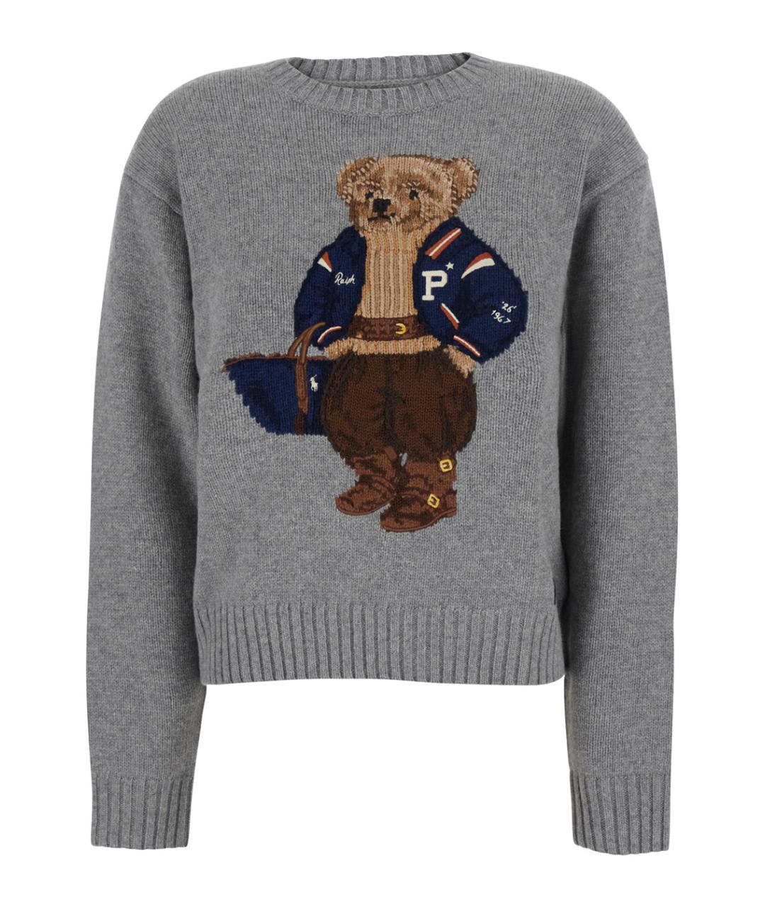 POLO RALPH LAUREN Серый шерстяной джемпер / свитер, фото 1